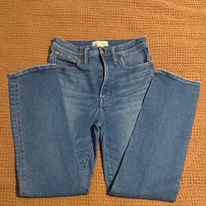 Madewell Women's Straight Leg Blue Jeans